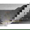 Mexen Kioto+ L Walk-in Shower Wall with Shelf 90 x 200 cm, Mirror, Gold - 800-090-123-50-50