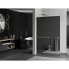 Mexen Kioto+ L Shower Wall with Walk-in Shelf 120 x 200 cm, Mirror, Gold - 800-120-123-50-50