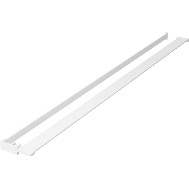 Mexen Kioto+ shower partition shelf with towel rail, white - 800-02-20