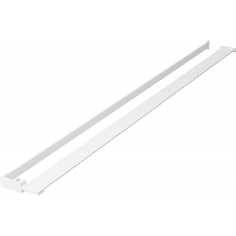 Mexen shower wall shelf with towel rail, white - 800-02-20