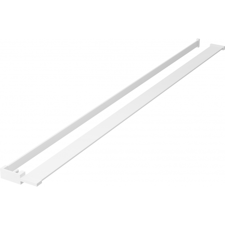 Mexen Kioto+ shower partition shelf with towel rail, white - 800-02-20