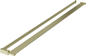 Mexen shelf for shower wall with towel rail, brushed gold - 800-02-55