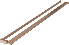 Mexen shelf for shower wall with towel rail, brushed copper - 800-02-65