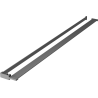 Mexen Kioto+ shower partition shelf with towel rail, gun metal - 800-02-95