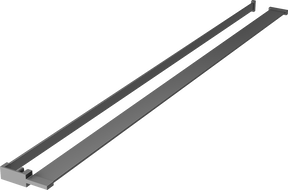 Mexen shelf for shower wall with towel rail, gun metal - 800-02-95