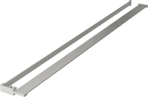 Mexen shelf for shower wall with towel rail, brushed nickel - 800-02-97