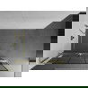 Mexen Kioto+ L shower wall with Walk-in shelf 120 x 200 cm, black pattern, brushed gold - 800-120-123-55-78