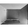 Mexen Kioto+ L Shower Wall with Walk-in Shelf 110 x 200 cm, Black Pattern, White - 800-110-123-20-77