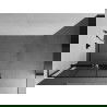 Mexen Kioto+ L Walk-in Shower Wall with Shelf 120 x 200 cm, Black Pattern, Black - 800-120-123-70-77