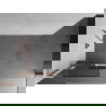 Mexen Kioto+ L Walk-in Shower Wall with Shelf 70 x 200 cm, black pattern, brushed bronze - 800-070-123-65-77