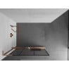 Mexen Kioto+ L Walk-in Shower Screen 100 x 200 cm, Black Pattern, Brushed Copper - 800-100-123-65-77