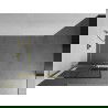 Mexen Kioto+ L Shower Wall with Shelf Walk-in 90 x 200 cm, Black Pattern, Brushed Gold - 800-090-123-55-77
