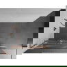 Mexen Kioto+ L Walk-in Shower Wall 120 x 200 cm, White Pattern, Brushed Copper - 800-120-123-65-97
