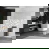 Mexen Kioto+ L Walk-in Shower Wall with Shelf 100 x 200 cm, White Pattern, White - 800-100-123-20-85