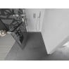 Mexen Kioto+ L Walk-in Shower Wall with Shelf 100 x 200 cm, White Pattern, Chrome - 800-100-123-01-85