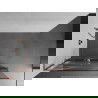 Mexen Kioto+ L shower wall with Walk-in shelf 120 x 200 cm, white pattern, pink gold - 800-120-123-60-97