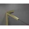Mexen Kioto+ L Walk-in Shower Wall with Shelf 70 x 200 cm, white pattern, brushed gold - 800-070-123-55-97