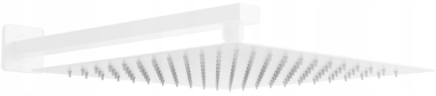 Mexen Slim 30 x 30 cm Shower Head with Shower Arm, White - 79130112-20