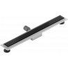 Mexen Flat MGB 50 cm Linear Drain, Black Glass - 1026050-15