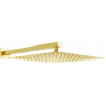 Mexen Slim shower head 30 x 30 cm with shower arm, gold - 79130112-50