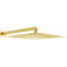 Mexen Slim showerhead 30 x 30 cm with shower arm, gold - 79130112-50