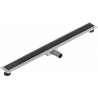 Mexen Flat MGB linear drain 80 cm, Black Glass - 1026080-15