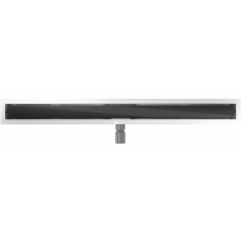 Mexen Flat MGB Linear Drain 100 cm, Black Glass - 1026100-15