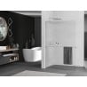 Mexen Kioto+ L Shower Wall with Walk-in Shelf 70 x 200 cm, Clear, Chrome - 800-070-123-01-09