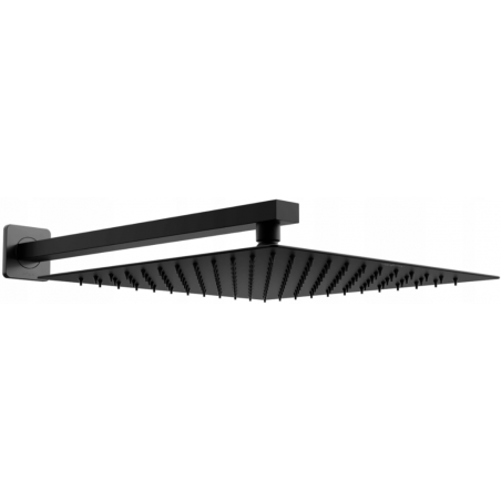 Mexen Slim 30 x 30 cm shower head with shower arm, black - 79130112-70