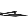 Mexen Slim Shower Head 30 x 30 cm with Shower Arm, Black - 79130112-70