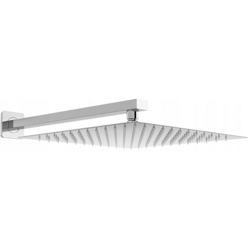 Mexen Slim 25 x 25 cm Showerhead with Shower Arm, Chrome - 79125112-00