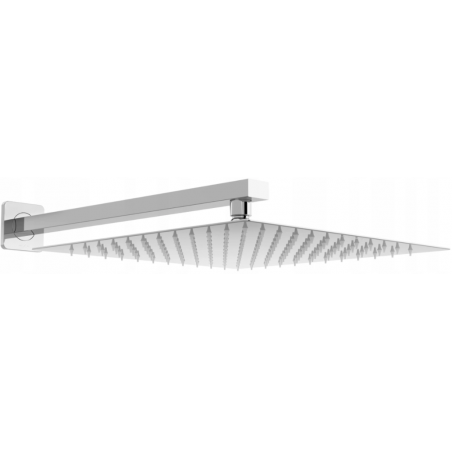 Mexen Slim 25 x 25 cm Showerhead with Shower Arm, Chrome - 79125112-00