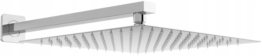 Mexen Slim 25 x 25 cm Showerhead with Shower Arm, Chrome - 79125112-00