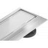 Mexen Flat MGW linear drain 80 cm, White Glass - 1027080-15