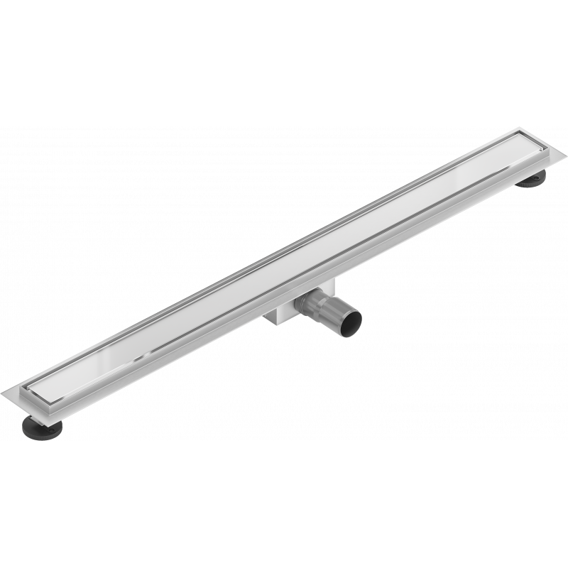 Mexen Flat MGW Linear Drain 90 cm, White Glass - 1027090-15