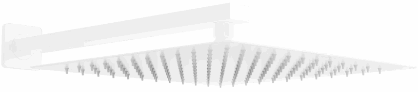 Mexen Slim shower head 25 x 25 cm with shower arm, white - 79125112-20