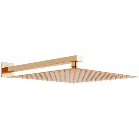 Mexen Slim 25 x 25 cm rainmaker with a shower arm, Rose gold - 79125112-60
