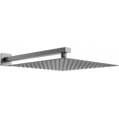 Mexen Slim showerhead 25 x 25 cm with shower arm, graphite - 79125112-66