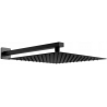 Mexen Slim shower head 25 x 25 cm with shower arm, black - 79125112-70