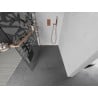 Mexen Kioto+ L Walk-in Shower Wall 90 x 200 cm, white pattern, brushed copper - 800-090-123-65-85