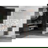 Mexen Kioto+ L Walk-in Shower Wall 110 x 200 cm, White Pattern, Rose Gold - 800-110-123-60-85