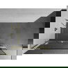 Mexen Kioto+ L Walk-in Shower Panel with Shelf 50 x 200 cm, Black Pattern, Brushed Gold - 800-050-123-55-70
