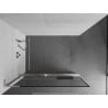 Mexen Kioto+ L Shower Wall with Walk-in Shelf 80 x 200 cm, Black Pattern, Brushed Nickel - 800-080-123-97-70