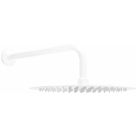 Mexen Slim Shower Head 25 cm with Shower Arm, White - 79225211-20