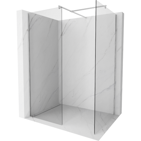 Mexen Kioto Walk-in Shower Wall 120 x 100 cm, transparent, chrome - 800-120-202-01-00-100