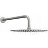 Mexen Slim shower head 25 cm with shower arm, brushed gun gray - 79225211-66
