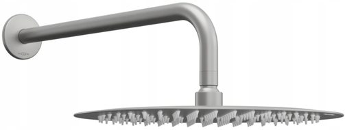 Mexen Slim shower head 25 cm with shower arm, brushed gun gray - 79225211-66