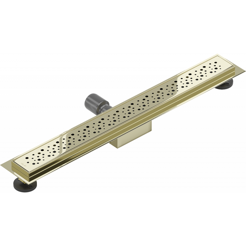 Mexen Flat M12 linear drain 50 cm, gold - 1521050-15