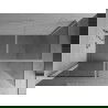 Mexen Kioto Walk-in Shower Wall 135 x 80 cm, transparent, chrome - 800-135-202-01-00-080