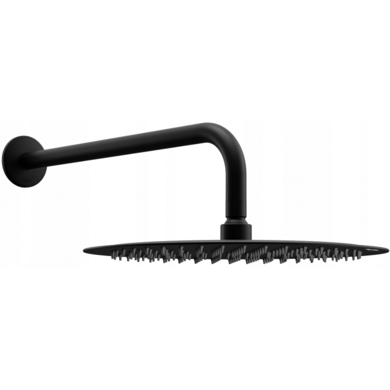 Mexen Slim 25 cm rainmaker with a shower arm, Black - 79225211-70